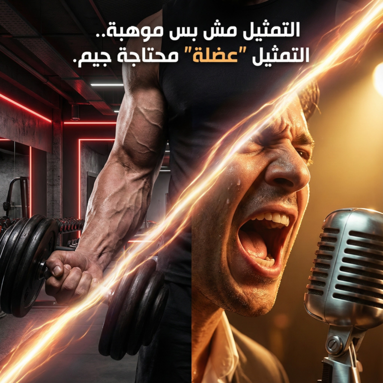 التمثيل ليس موهبة فقط بل تدريب لا يتوقف